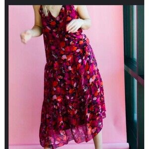 Frnch Paris Silk Blend floral dress